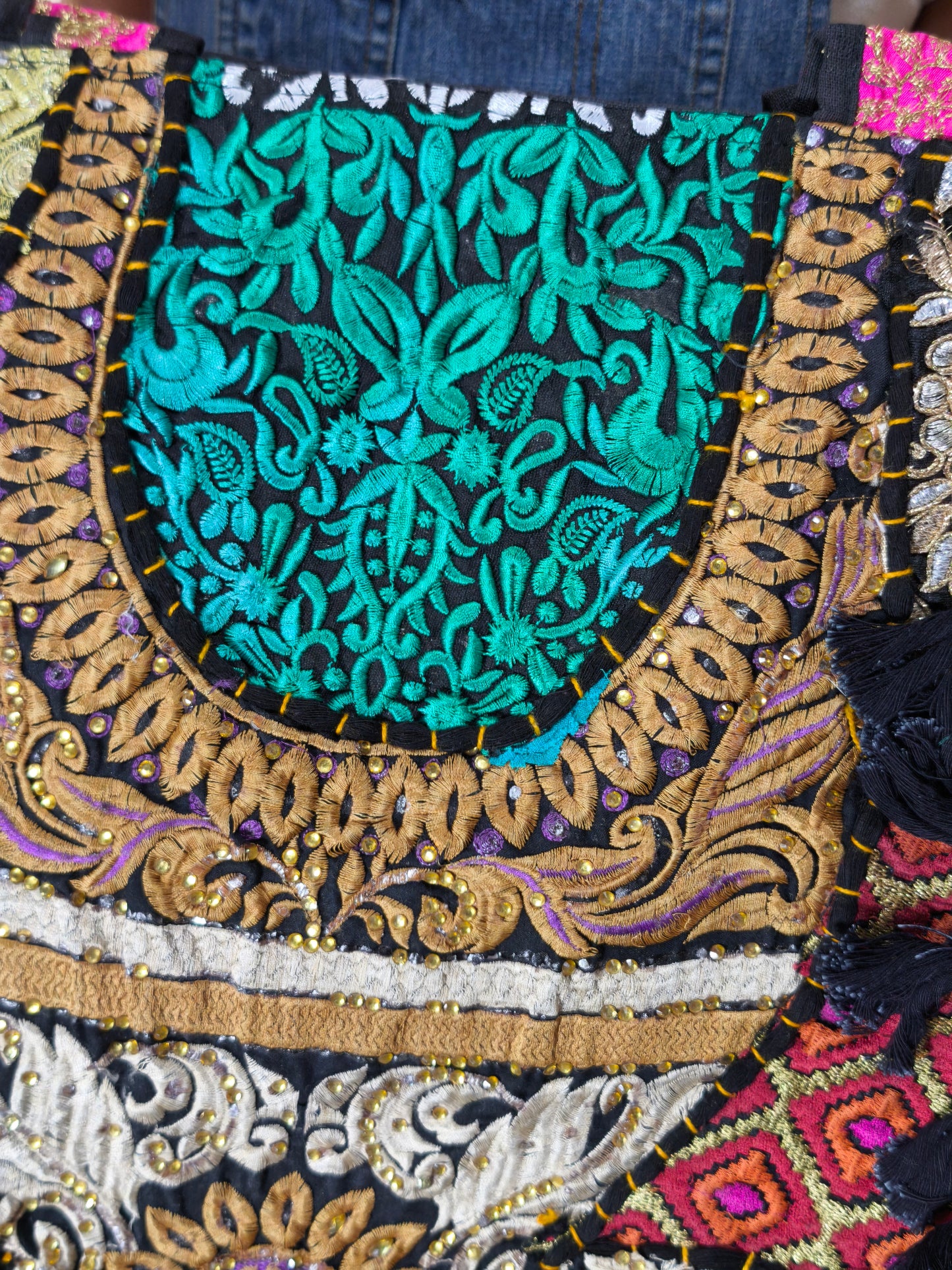Borsa patchwork fatta a mano India