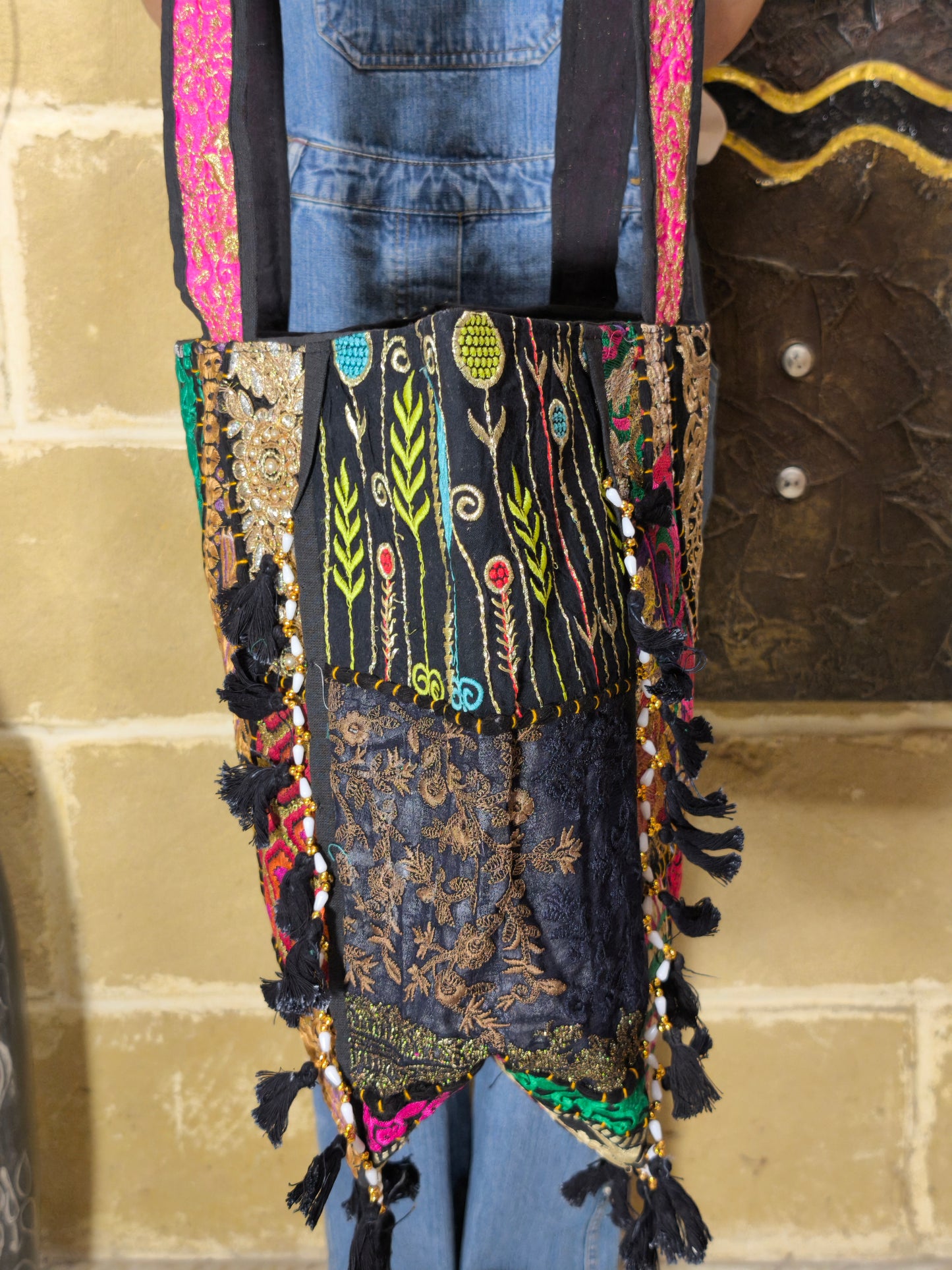 Borsa patchwork fatta a mano India