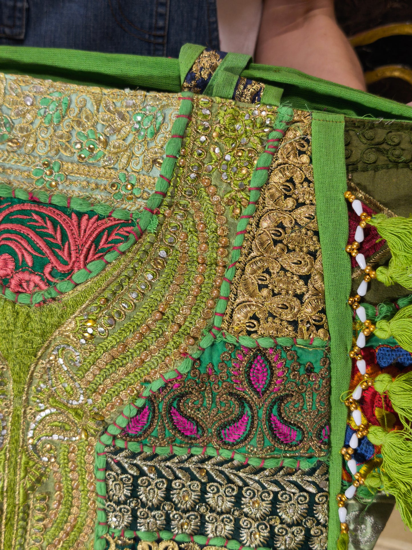 Borsa patchwork fatta a mano India