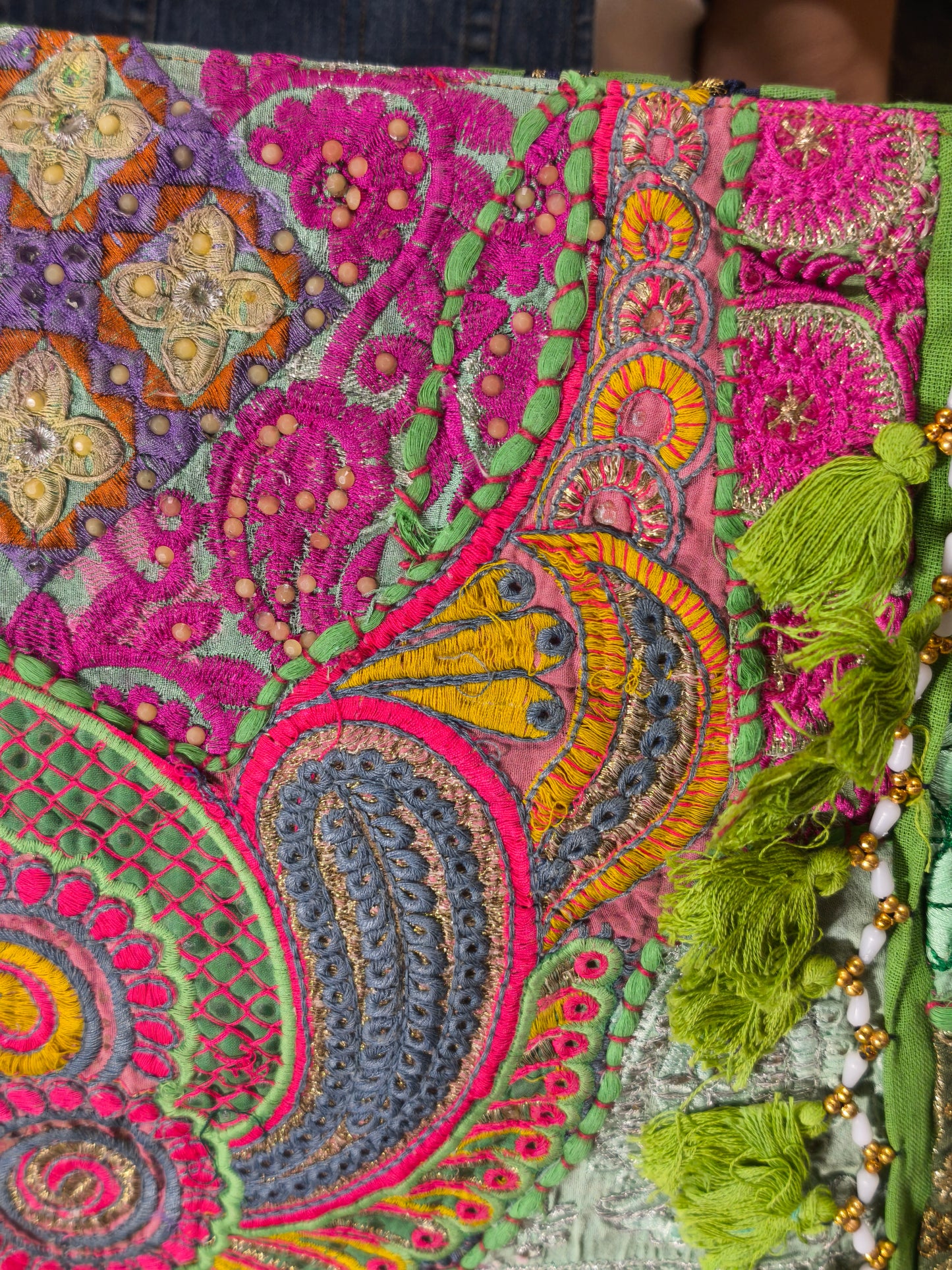 Borsa patchwork fatta a mano India