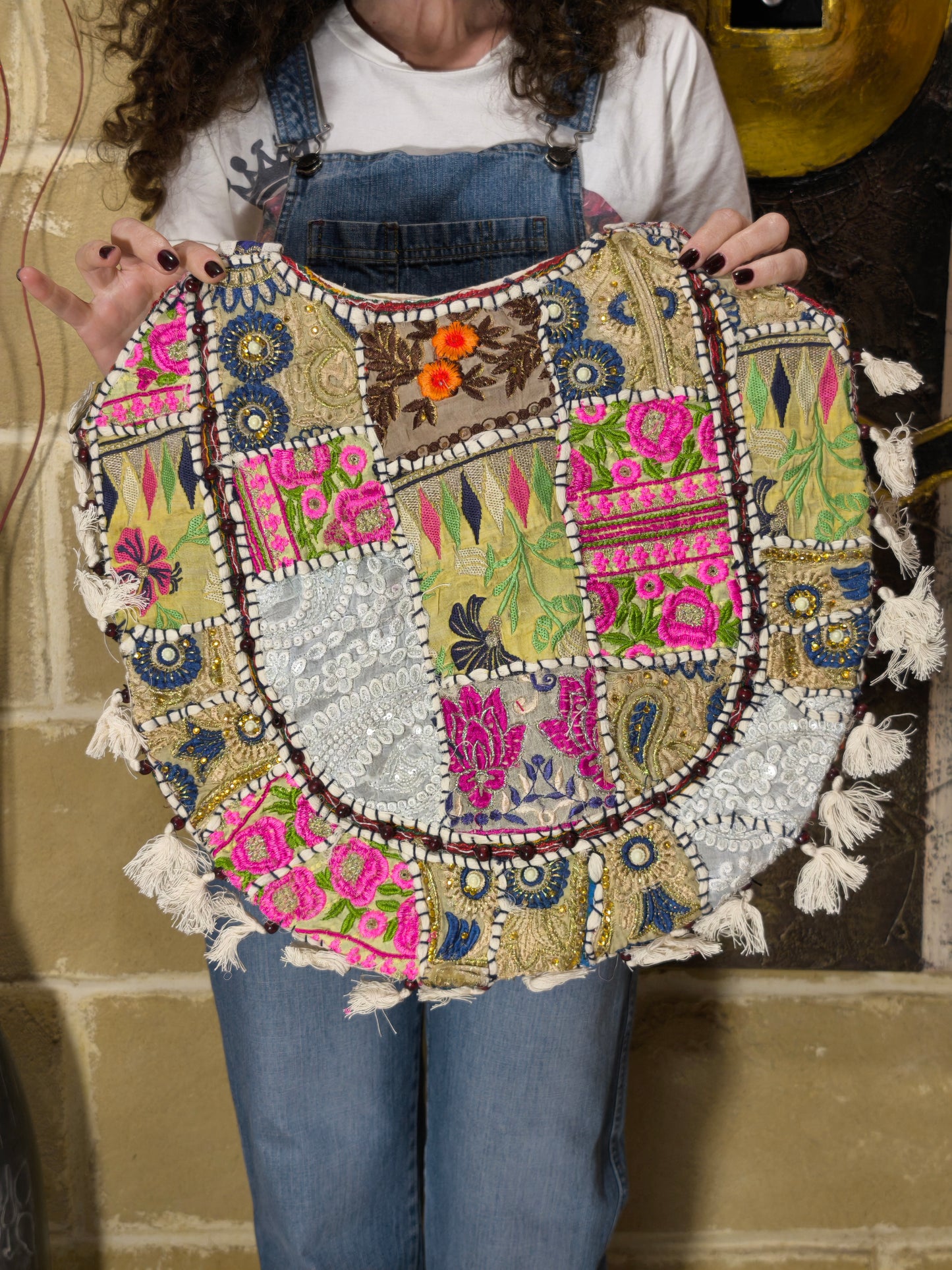Borsa patchwork fatta a mano India