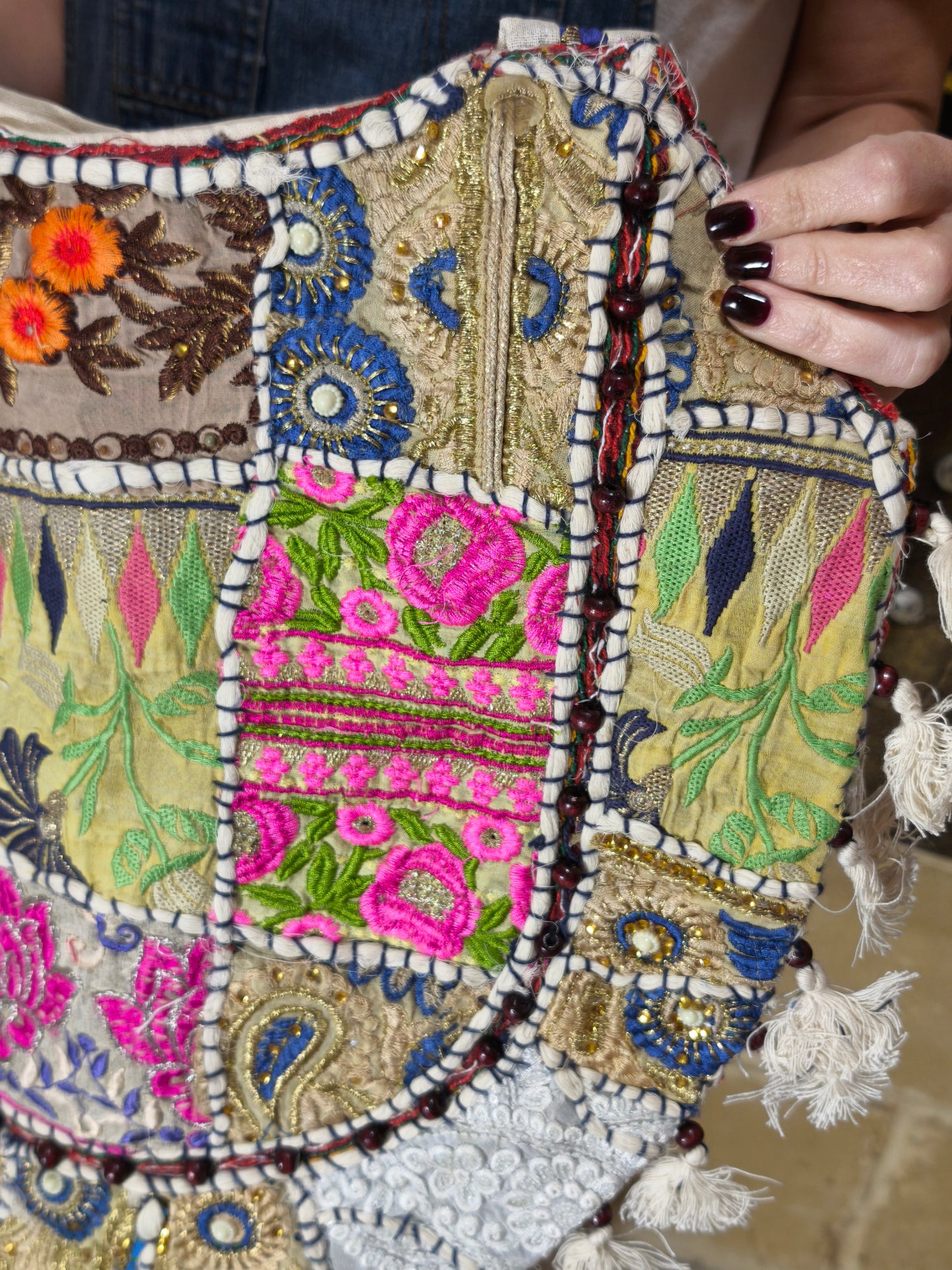 Borsa patchwork fatta a mano India
