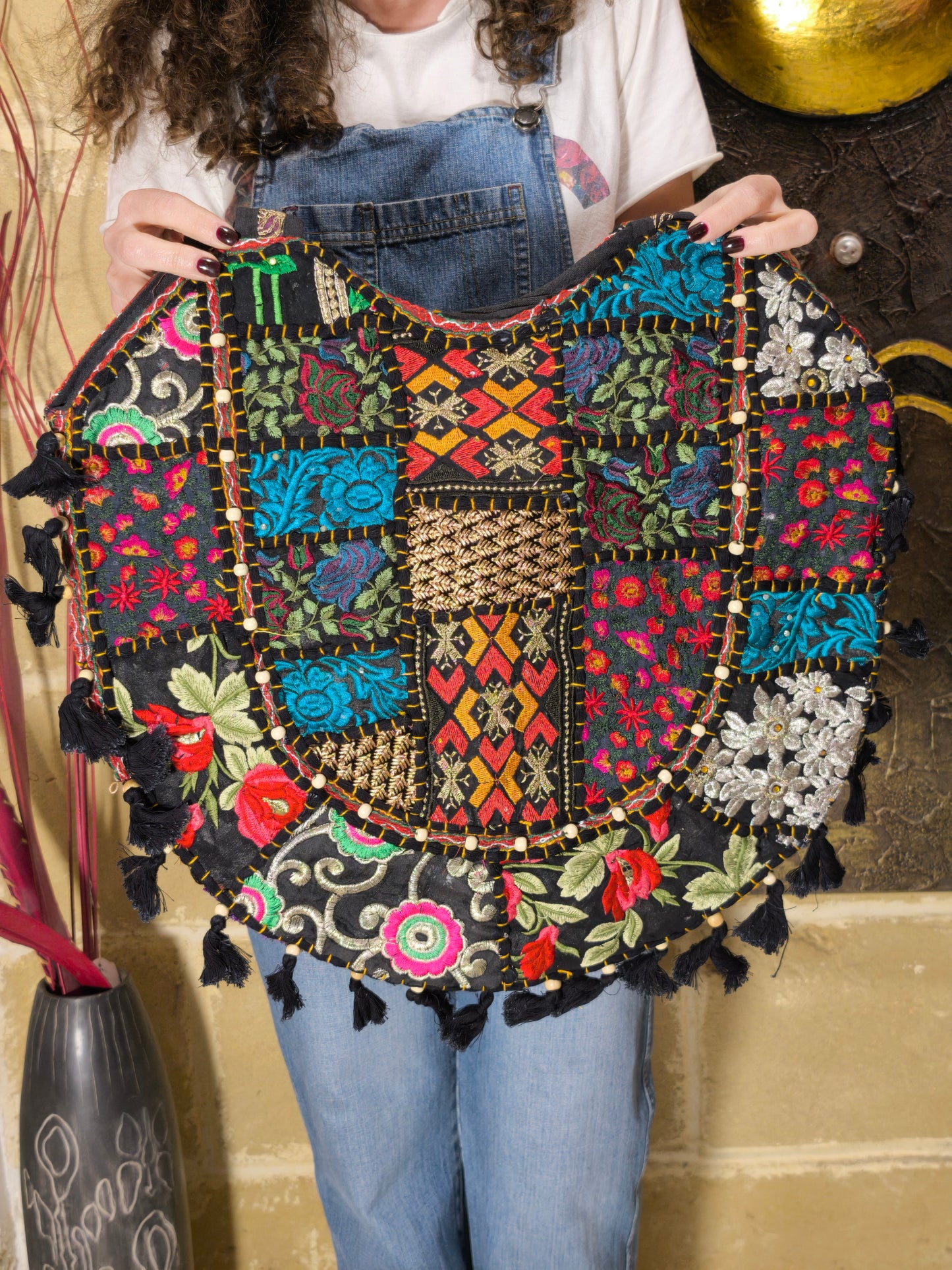 Borsa patchwork fatta a mano India