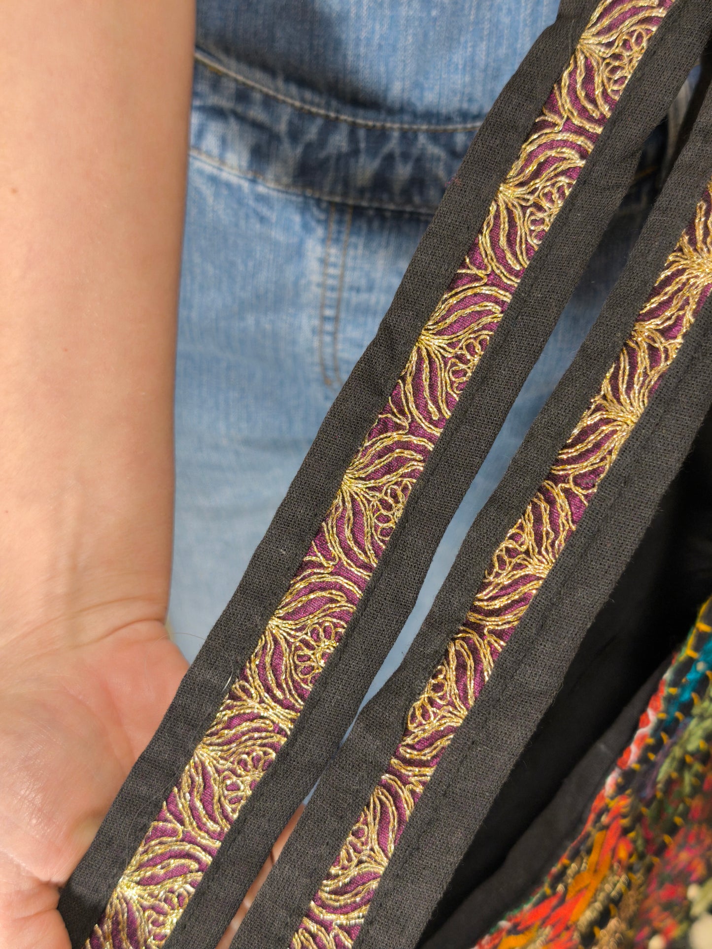 Borsa patchwork fatta a mano India