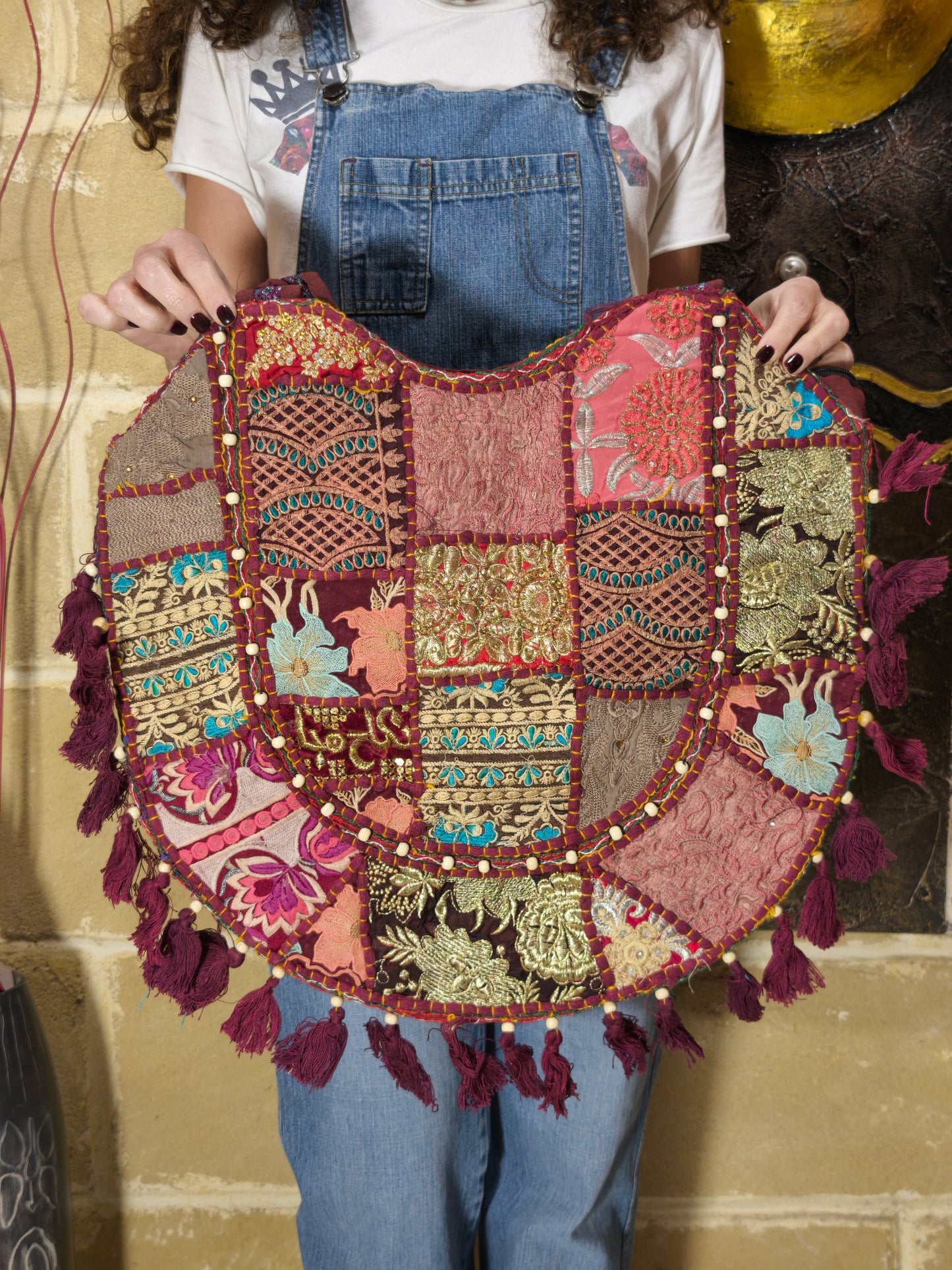 Borsa patchwork fatta a mano India