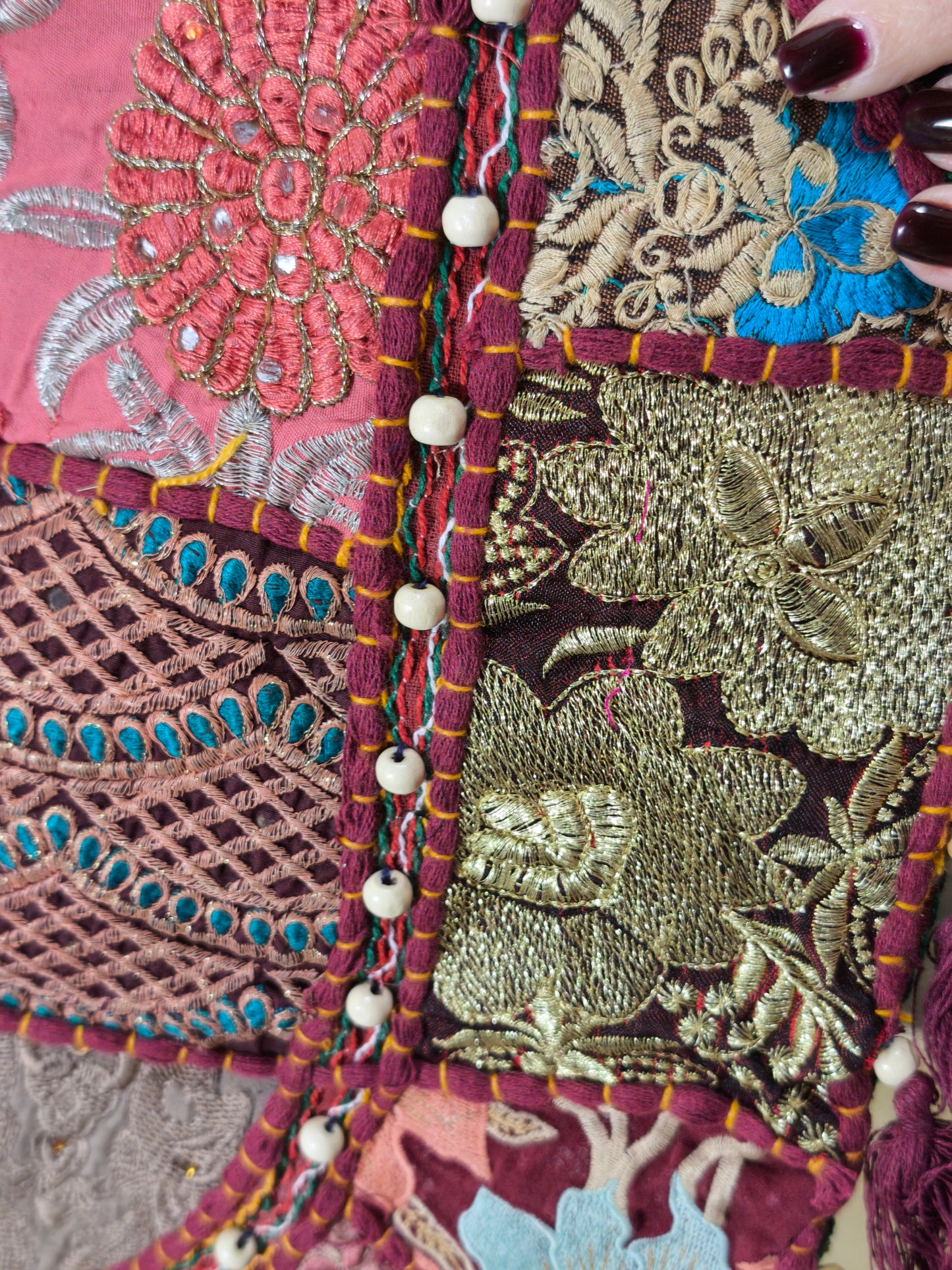Borsa patchwork fatta a mano India