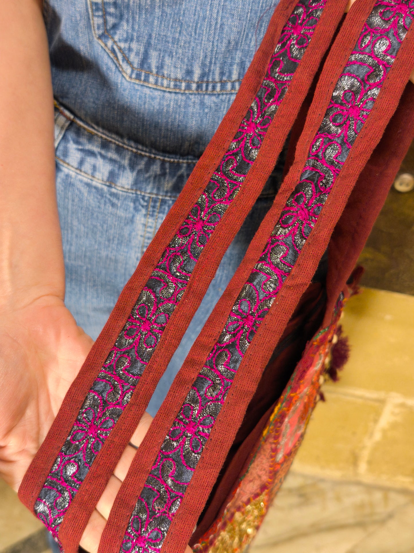 Borsa patchwork fatta a mano India