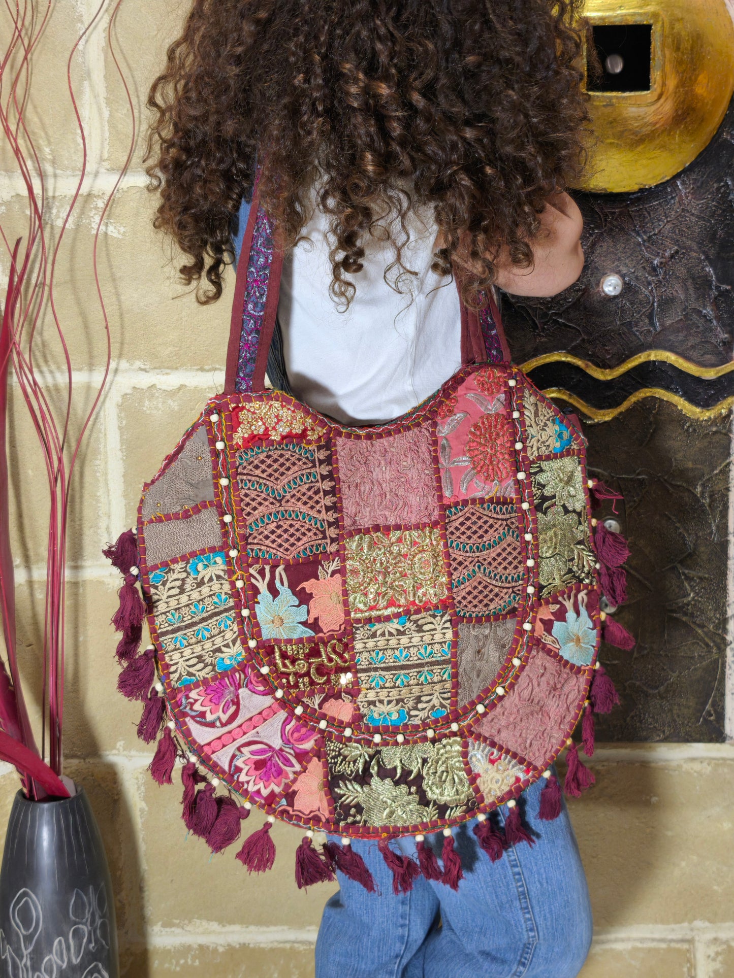 Borsa patchwork fatta a mano India