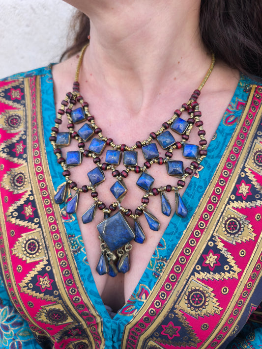 Collana vintage Lapislazzuli