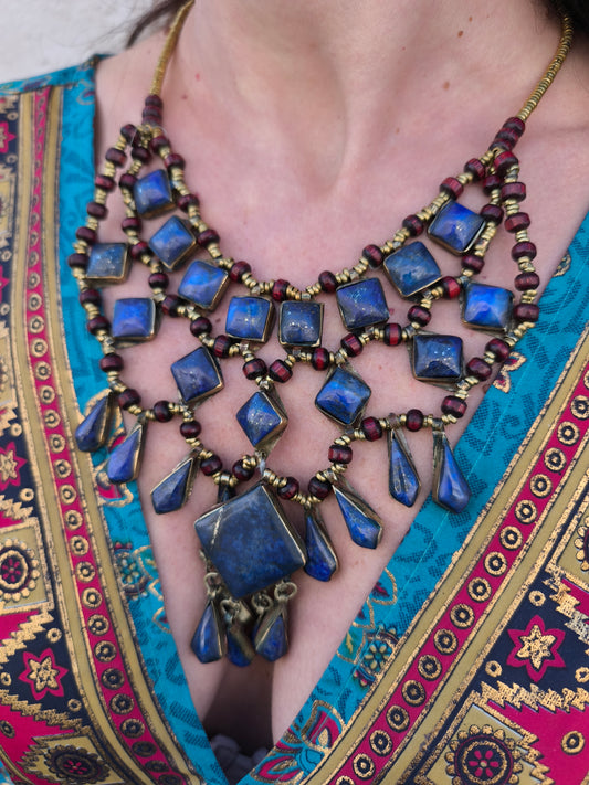 Collana vintage Lapislazzuli