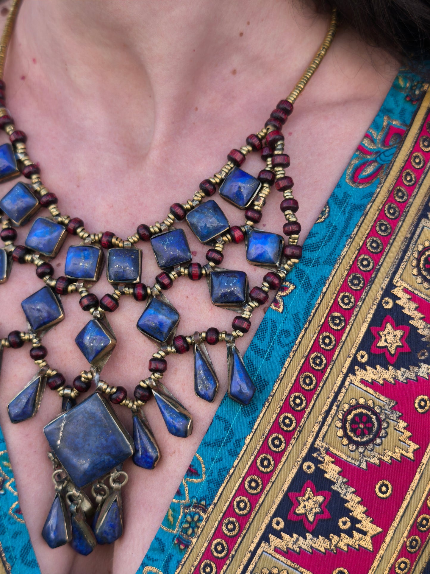 Collana vintage Lapislazzuli