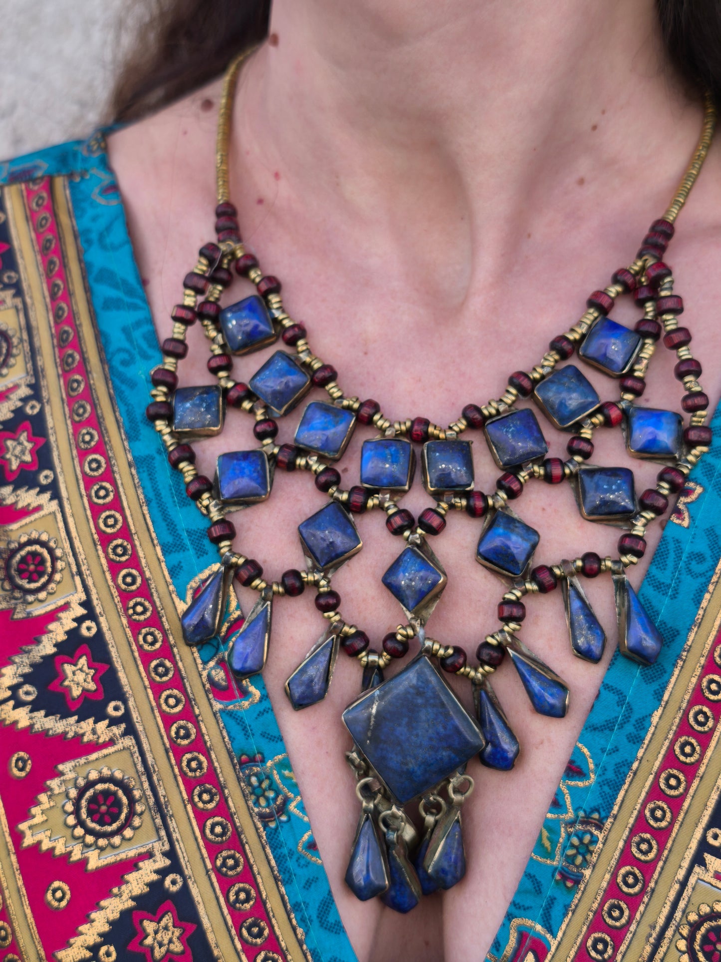 Collana vintage Lapislazzuli