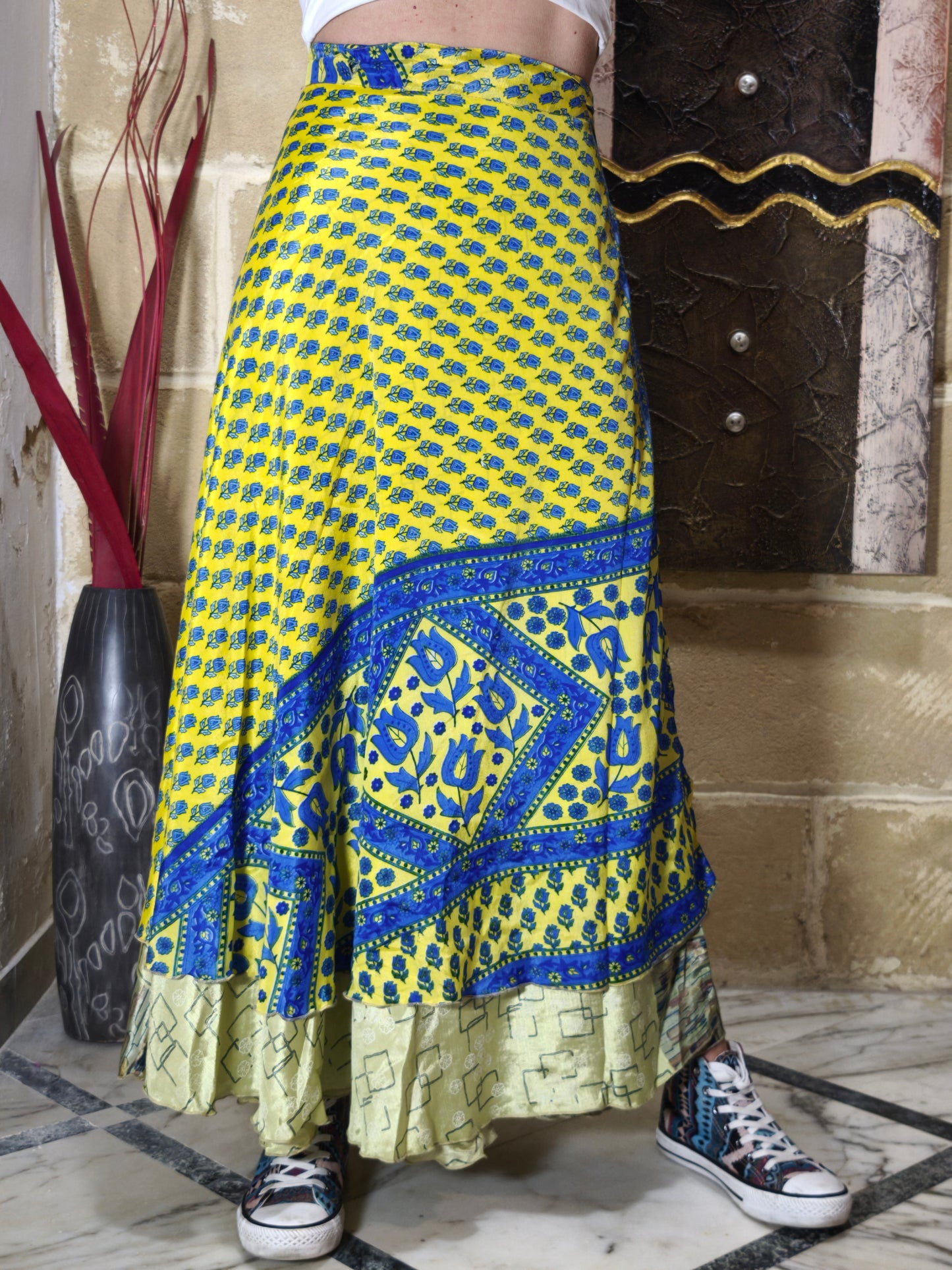 Gonna portafoglio ruota double-face 16K