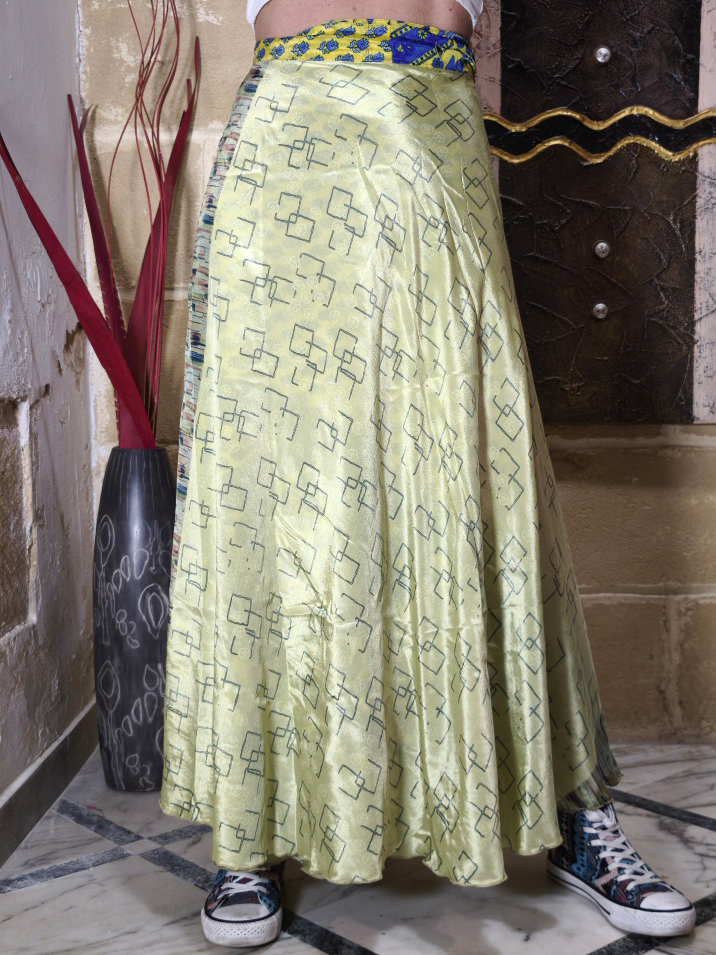 Gonna portafoglio ruota double-face 16K