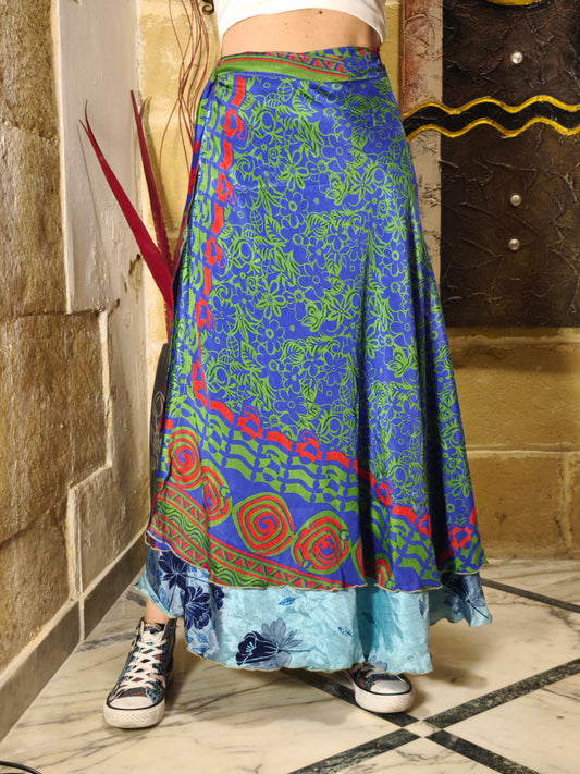 Gonna portafoglio ruota double-face 19K