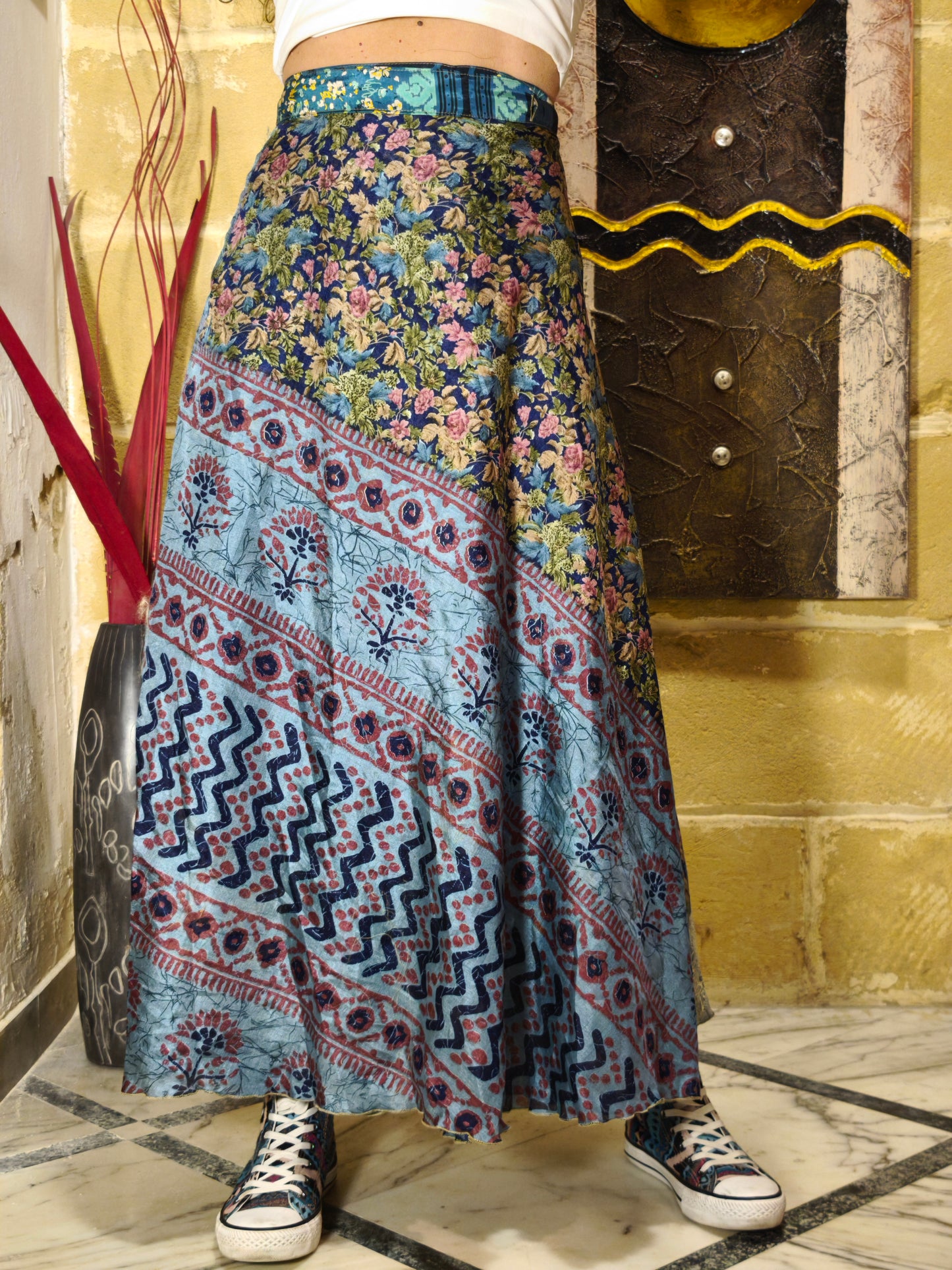 Gonna portafoglio ruota double-face 21K