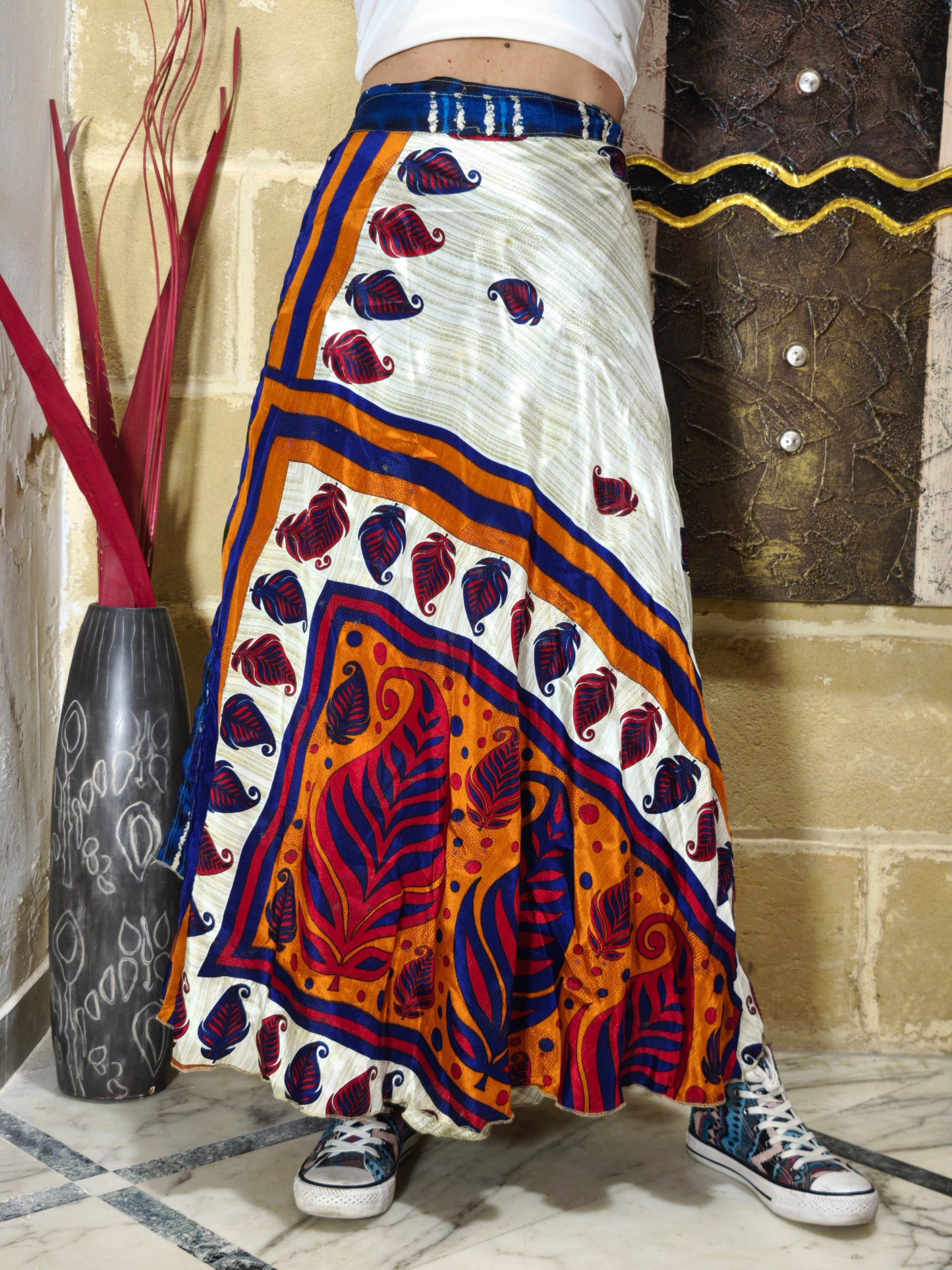 Gonna portafoglio ruota double-face 22K