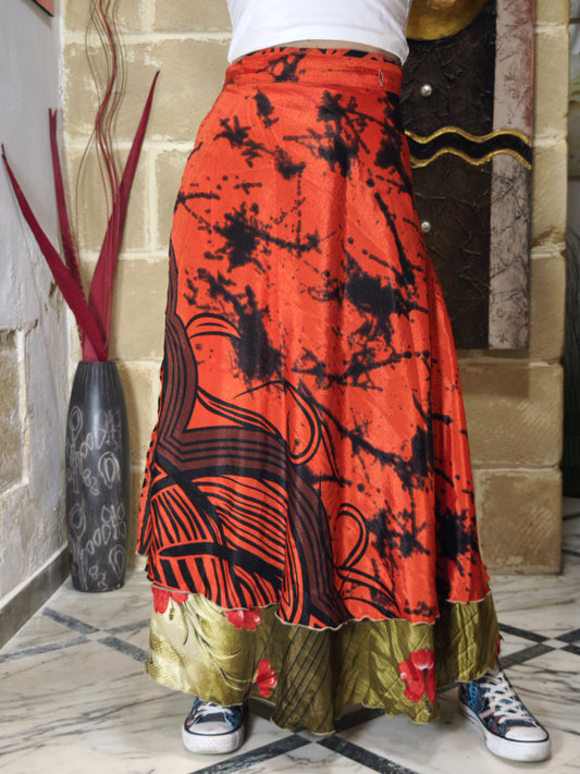 Gonna portafoglio ruota double-face 54K