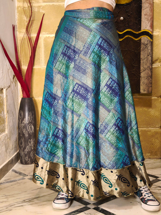 Gonna portafoglio ruota double-face 55K