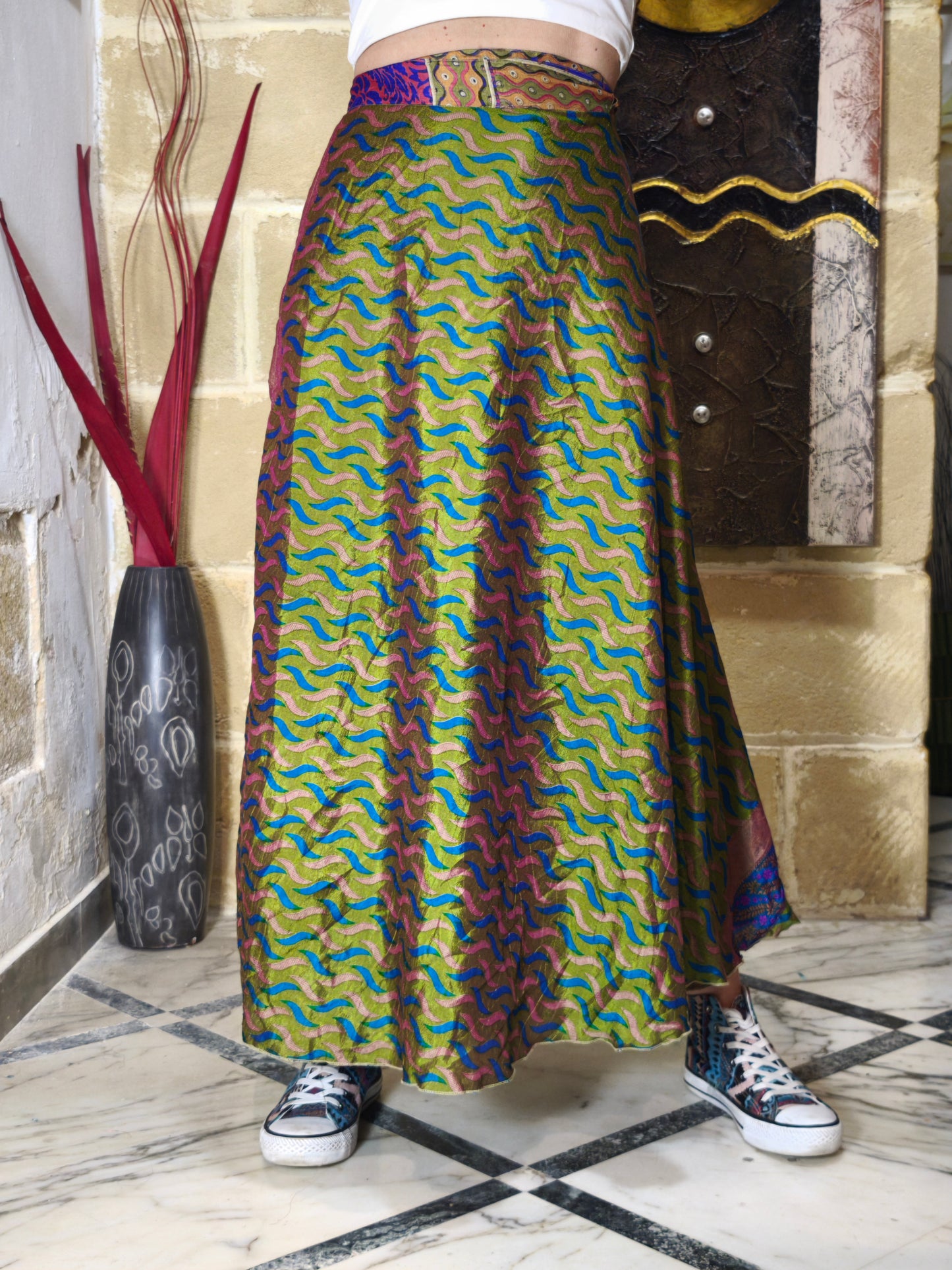 Gonna portafoglio ruota double-face 60K