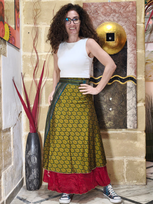 Gonna portafoglio ruota double-face 84K