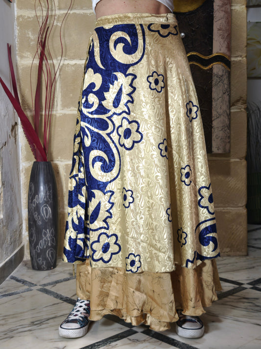 Reversible full circle wrap skirt 128K
