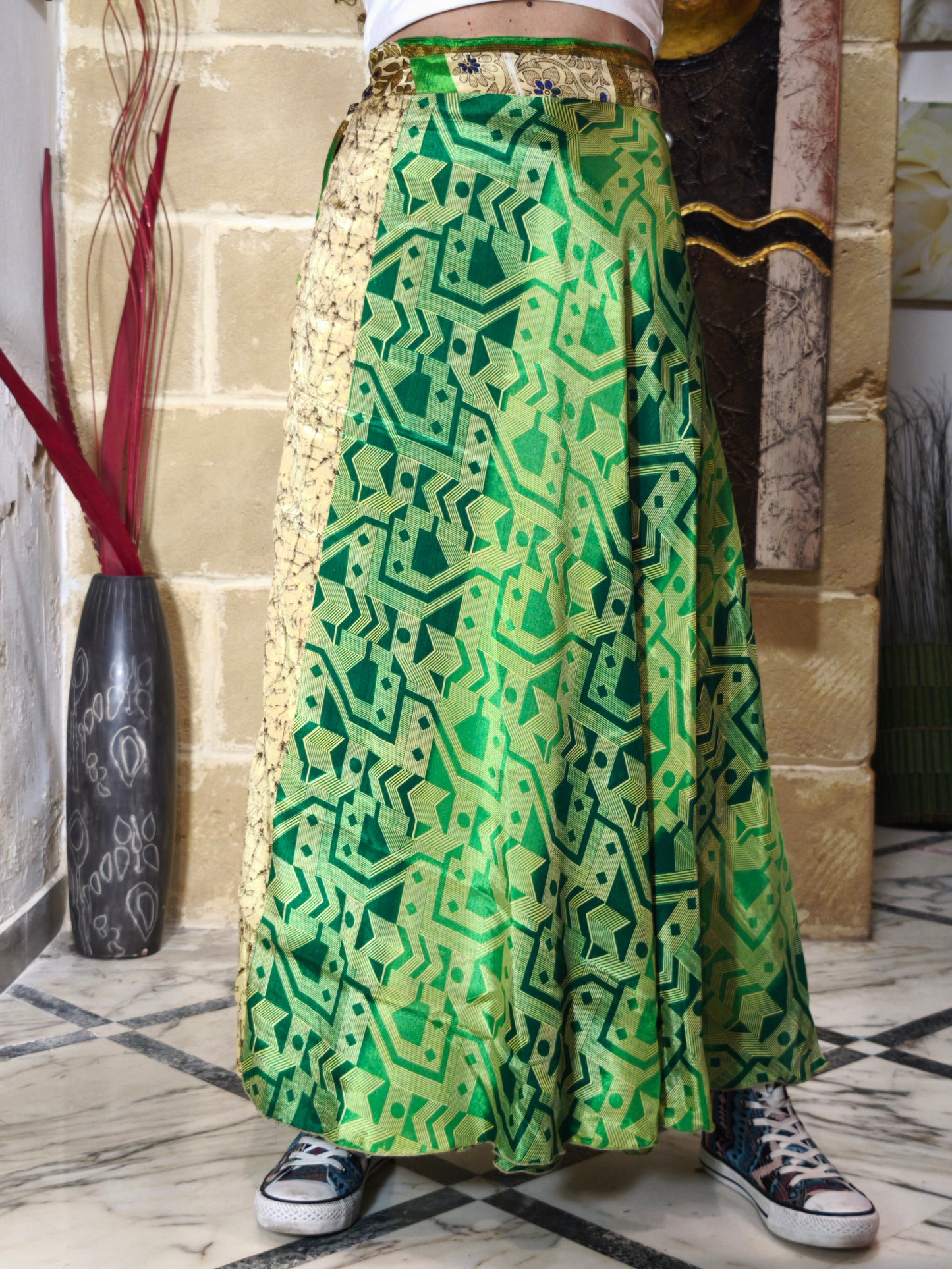 Reversible full circle wrap skirt 167K