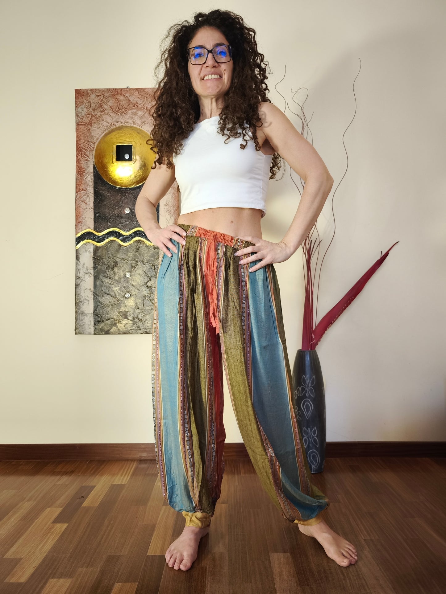 Pantalone unisex taglia unica India 3T
