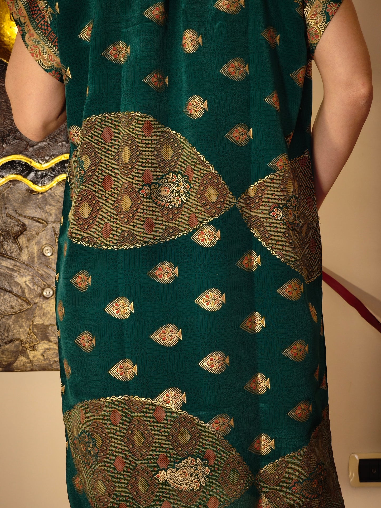 Vestito Peonia vintage saree taglia S/M 2A