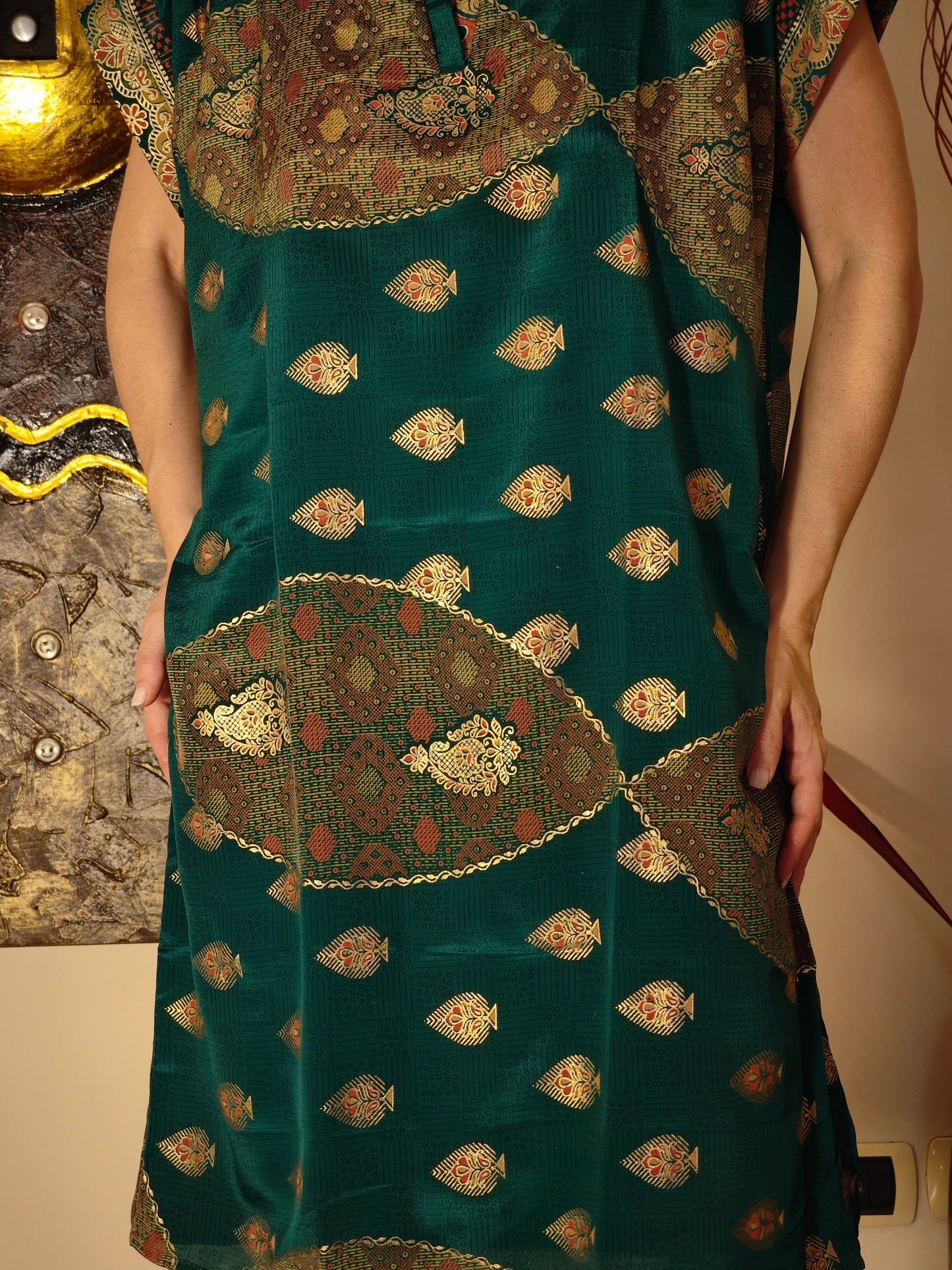 Vestito Peonia vintage saree taglia S/M 2A