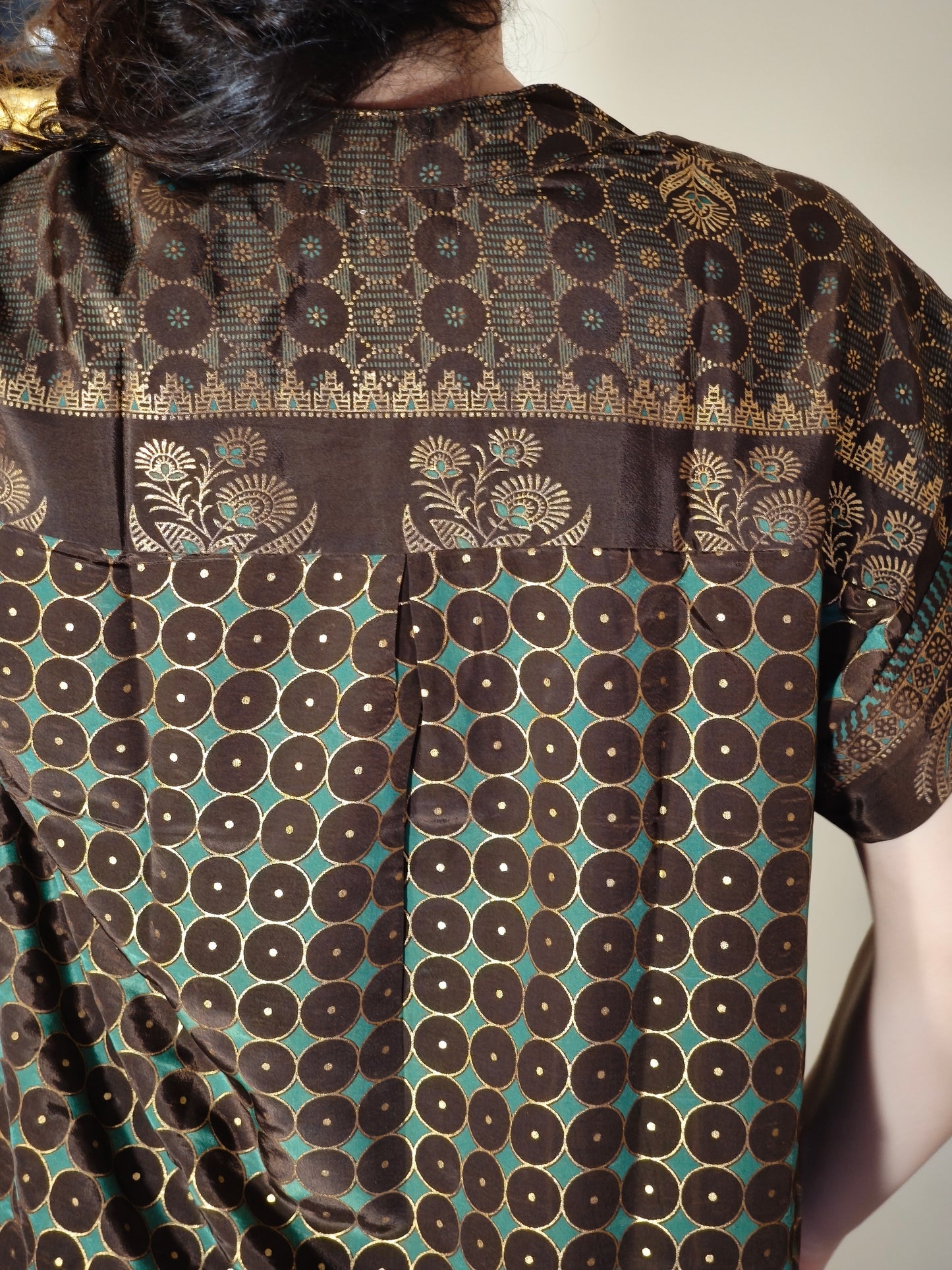 Vestito Peonia vintage saree taglia S/M 4A