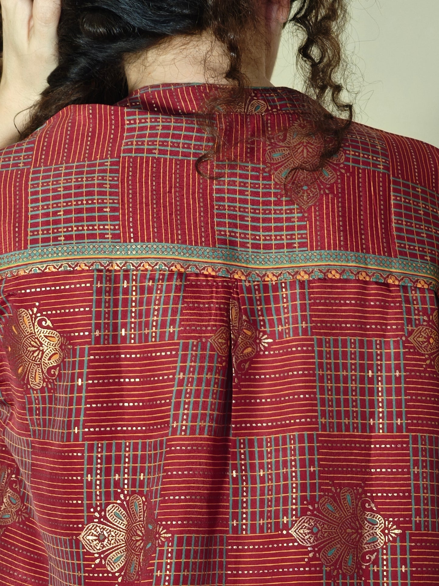 Vestito Peonia vintage saree taglia S/M 6A