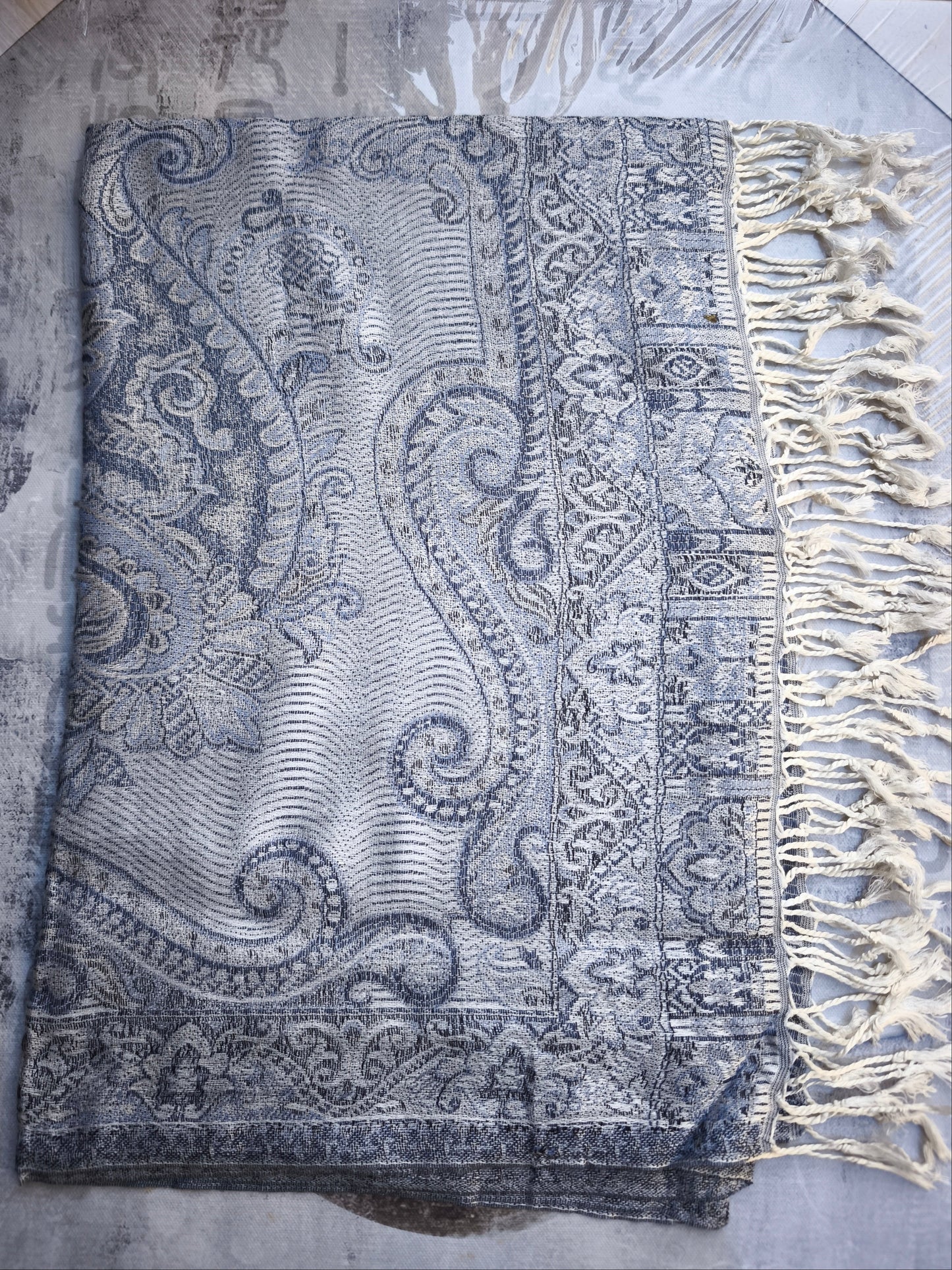 Pashmina Halstuch Schal 100% Seide Indien 195x75 cm 20S