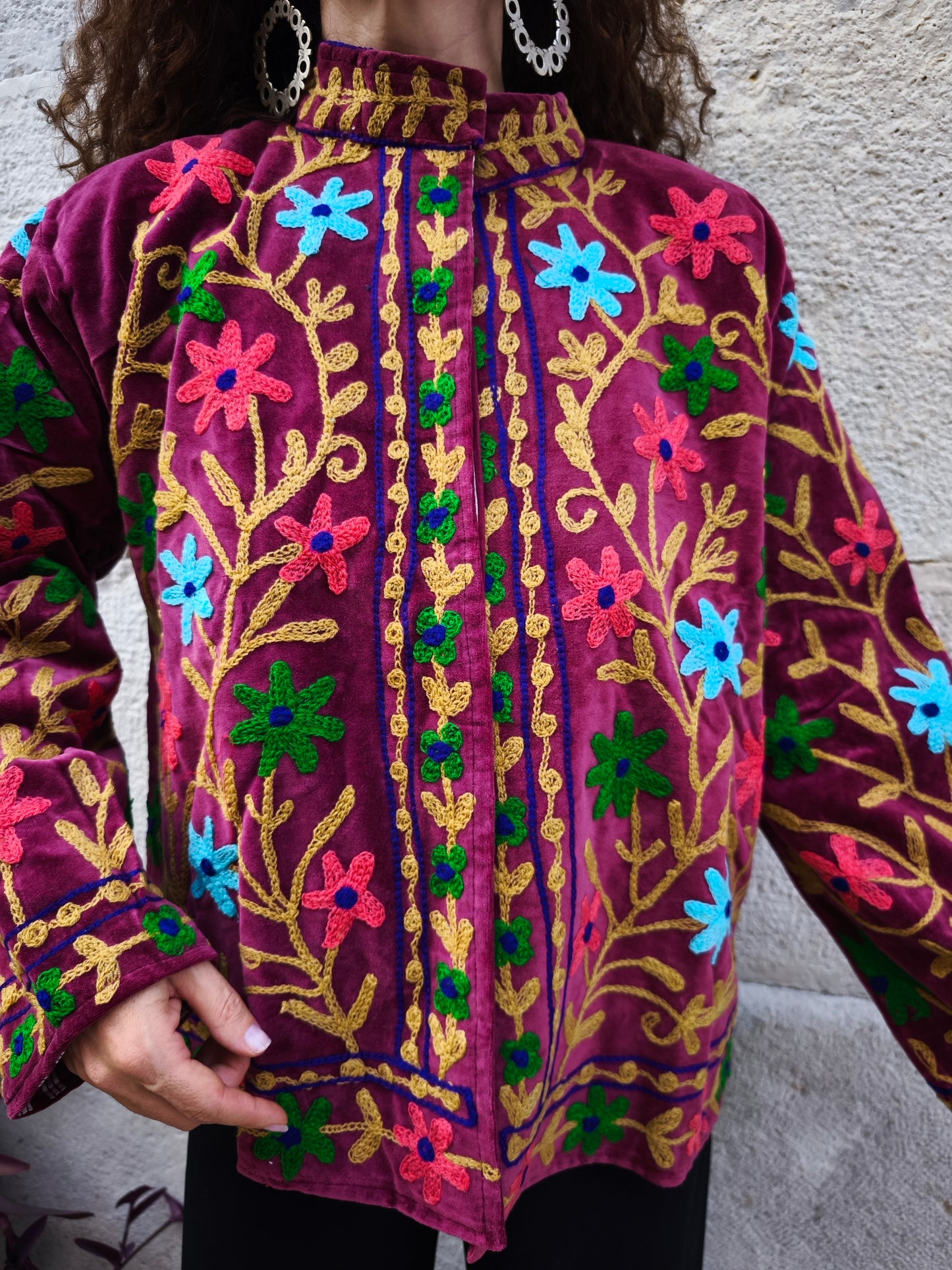 Giacca Velluto Suzani India 14A