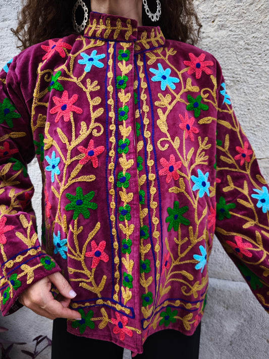 Giacca Velluto Suzani India 14A