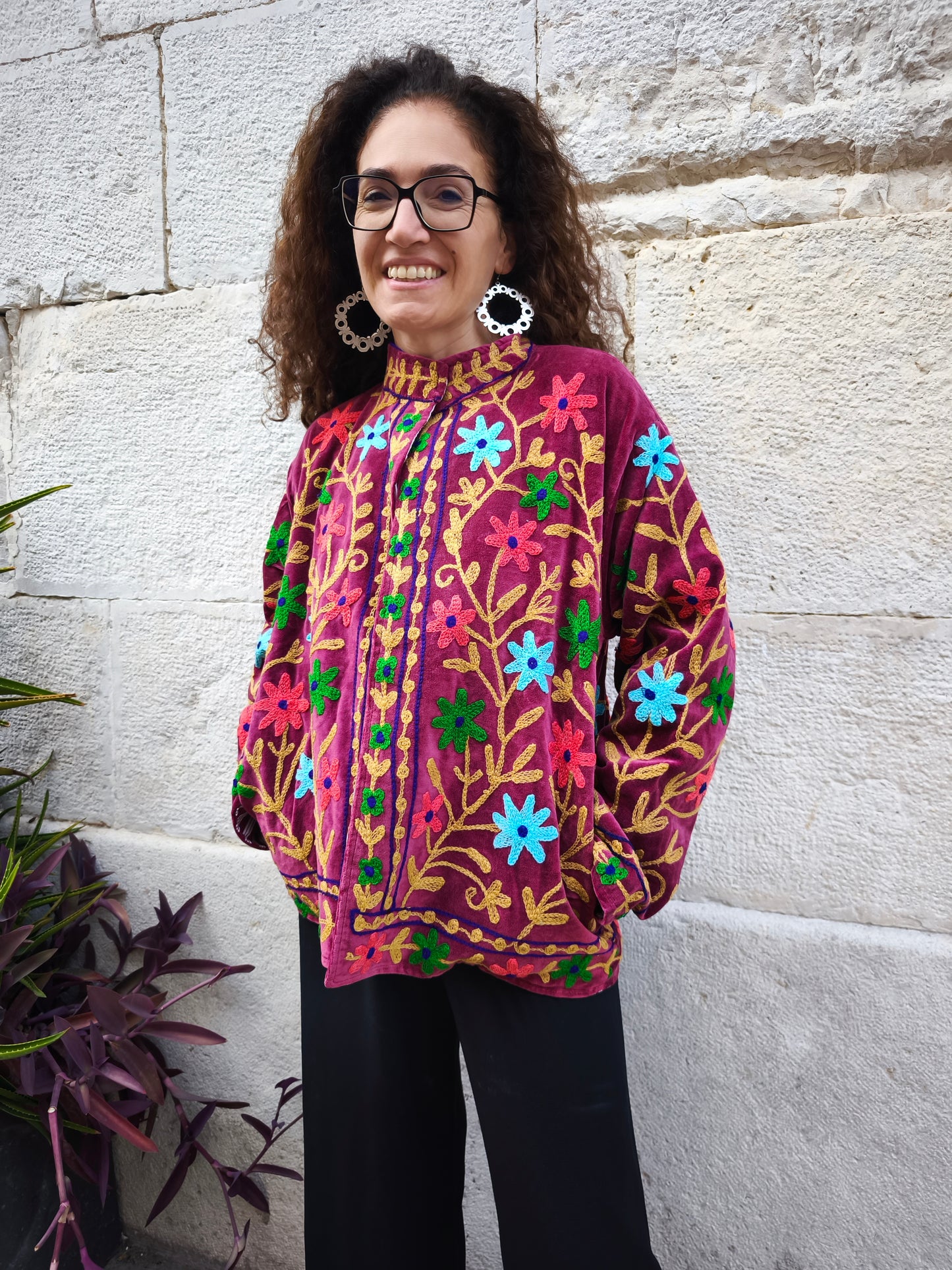 Giacca Velluto Suzani India 14A