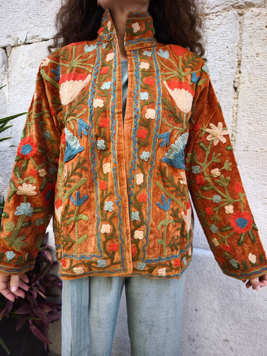 Samtjacke Suzani Indien 17A