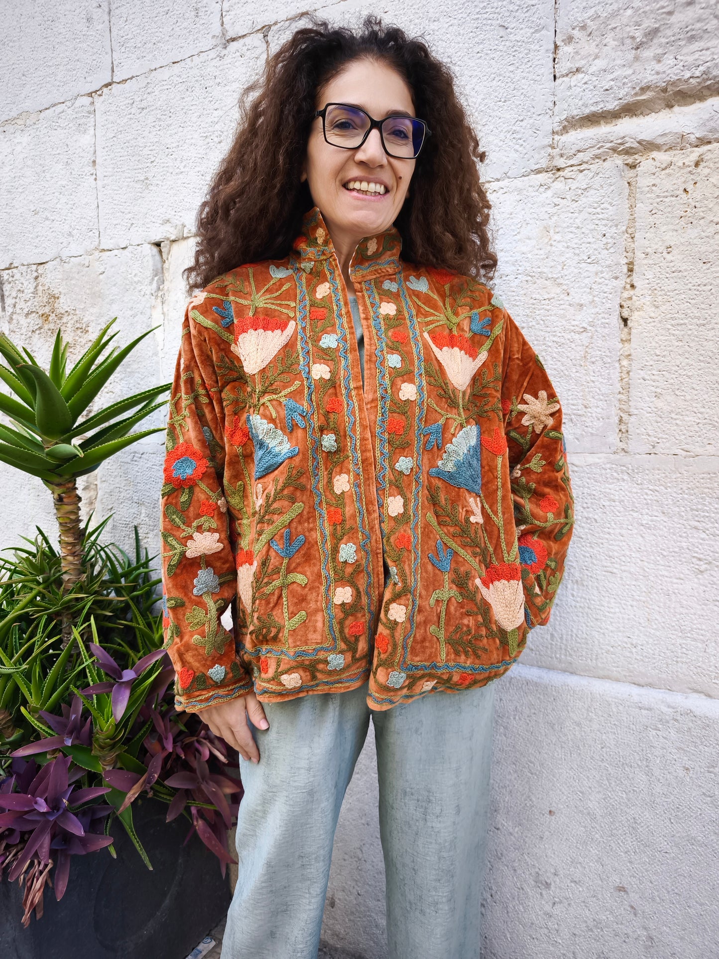 Giacca Velluto Suzani India 17A