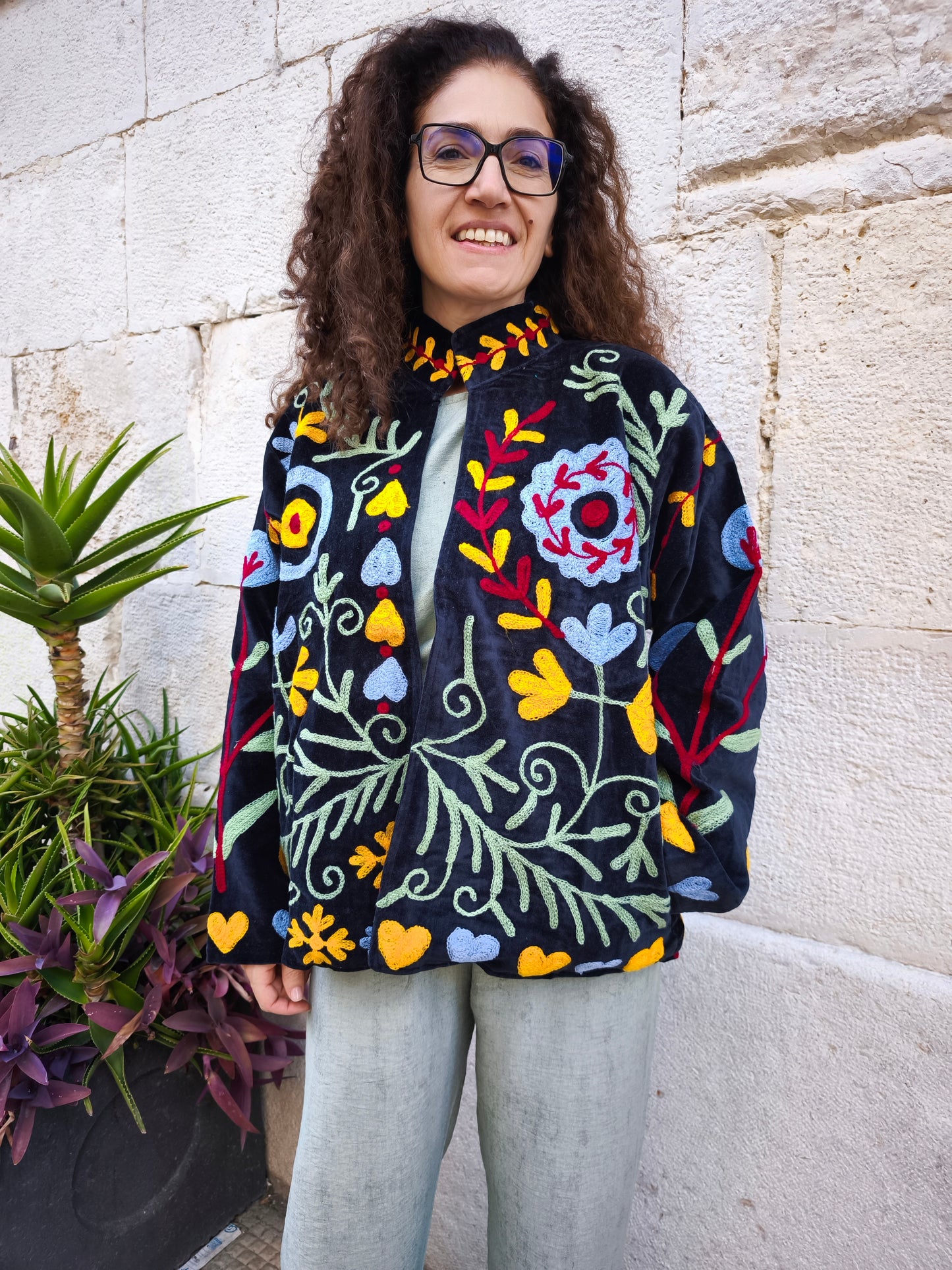 Giacca Velluto Suzani India 19A