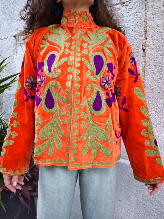 Samtjacke Suzani Indien 21A