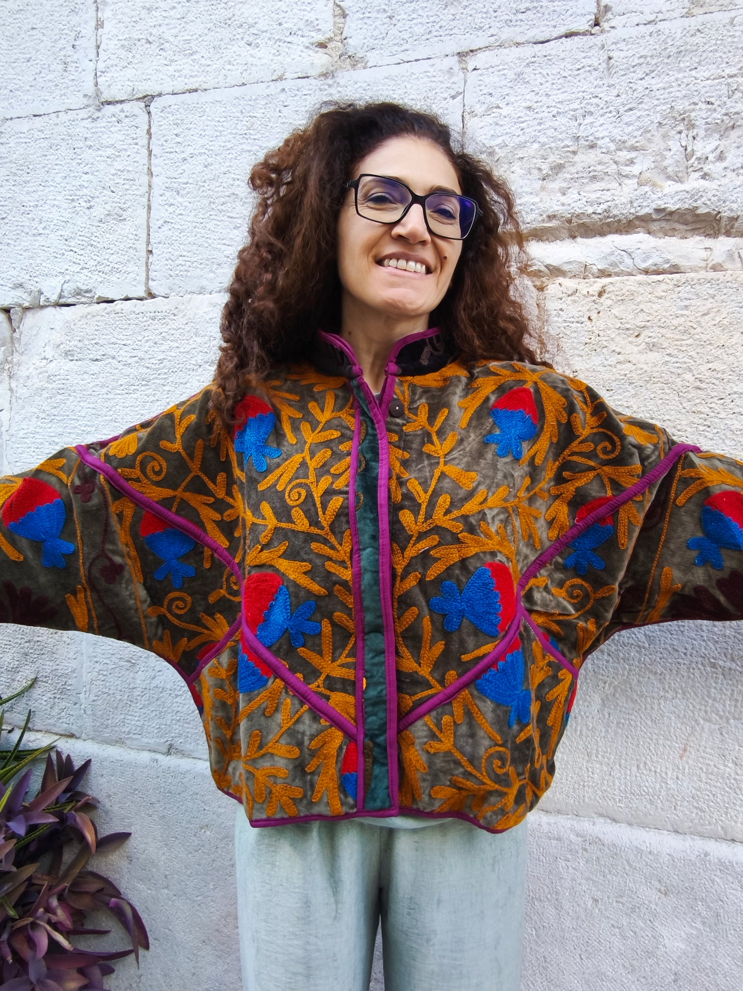 Giacca Velluto Suzani India 22A