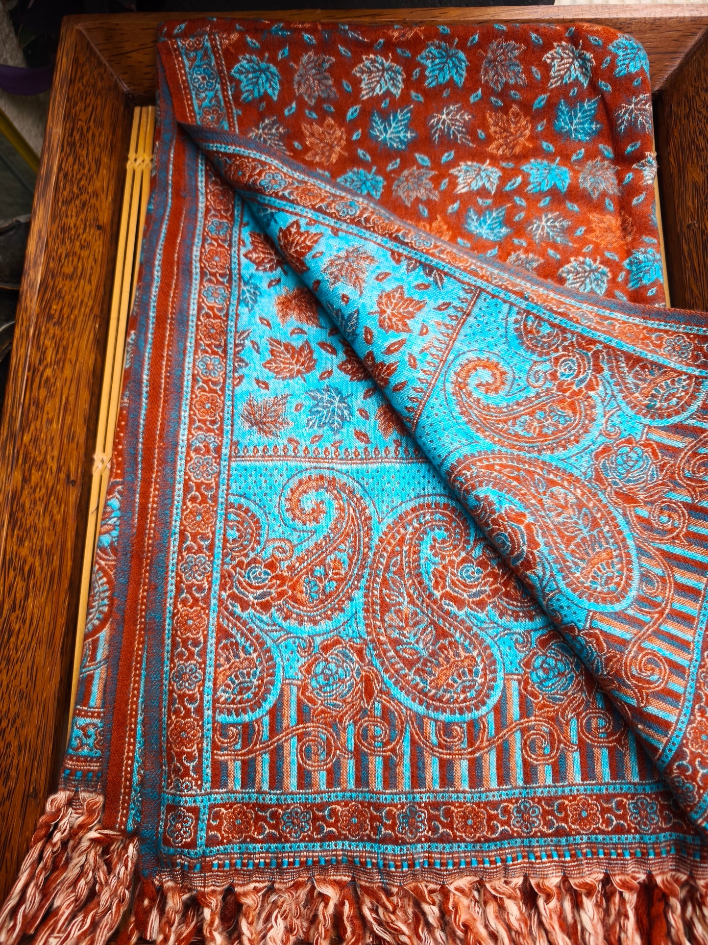 Scialle sciarpa stola Pashmina coperta lana calda YAK Tibet 2E