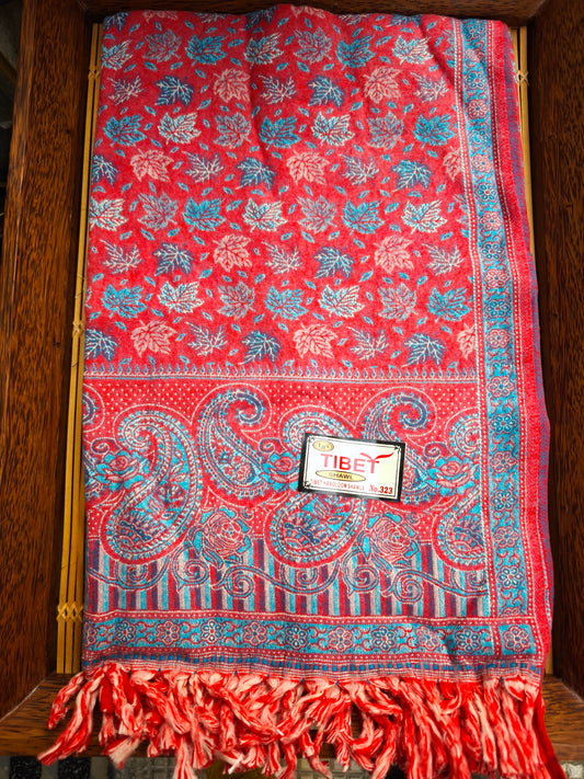 Scialle sciarpa stola Pashmina coperta lana calda YAK Tibet 8E