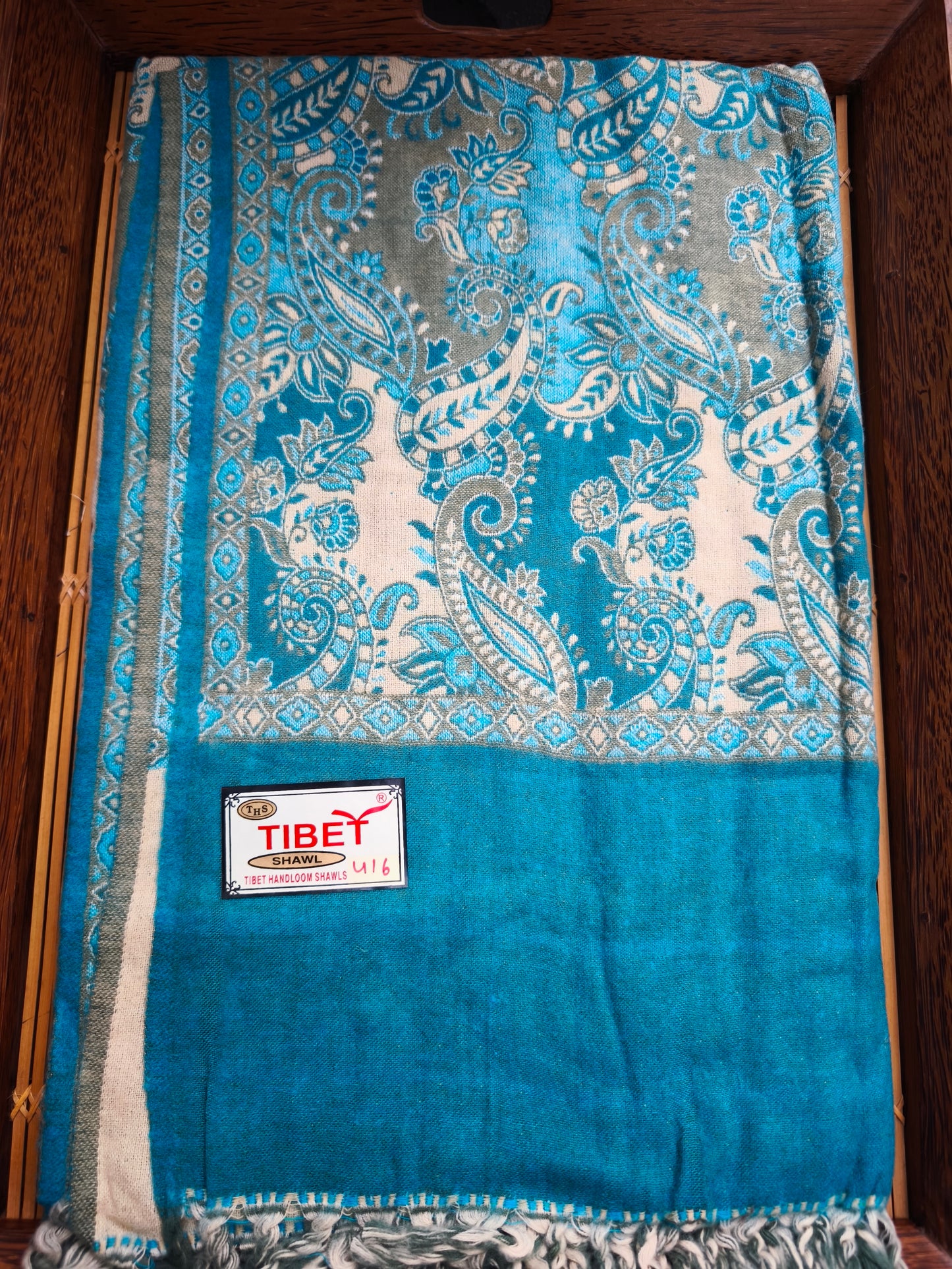 Scialle sciarpa stola Pashmina coperta lana calda YAK Tibet 9E