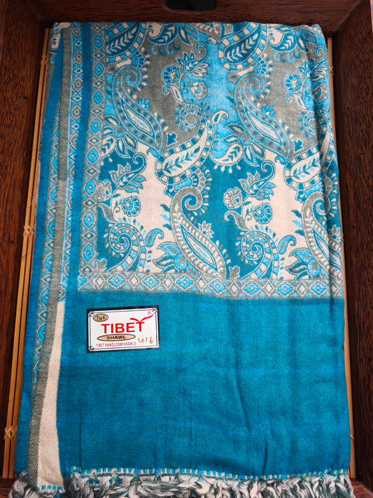 Scialle sciarpa stola Pashmina coperta lana calda YAK Tibet 9E
