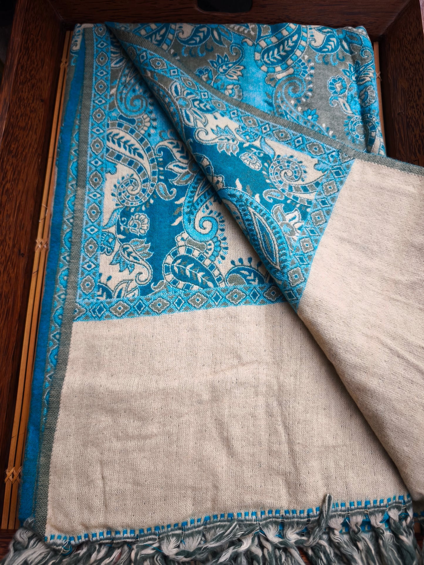 Scialle sciarpa stola Pashmina coperta lana calda YAK Tibet 9E
