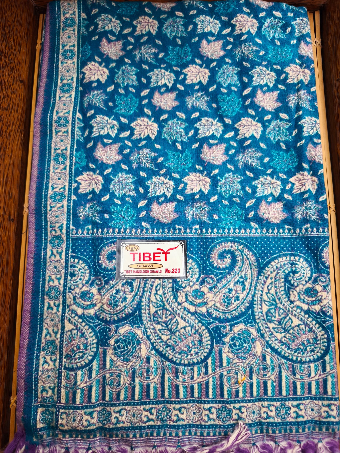Scialle sciarpa stola Pashmina coperta lana calda YAK Tibet 11E