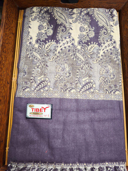 Scialle sciarpa stola Pashmina coperta lana calda YAK Tibet 12E