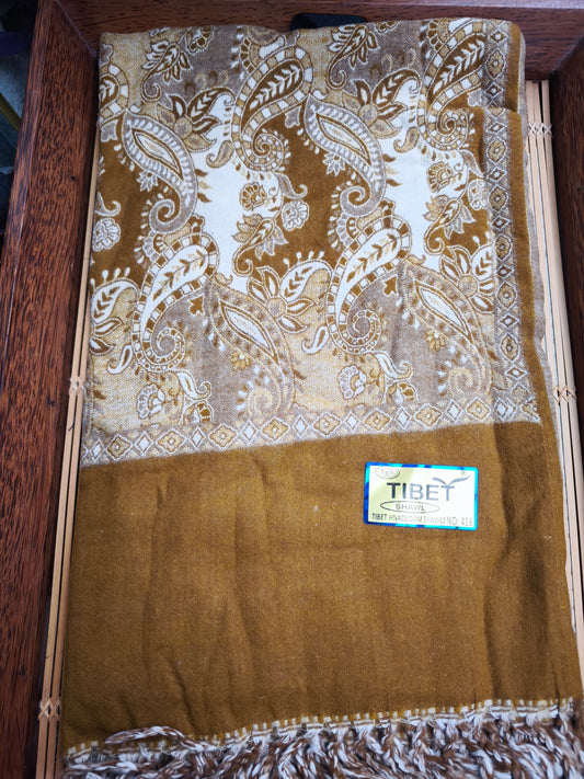Scialle sciarpa stola Pashmina coperta lana calda YAK Tibet 15E