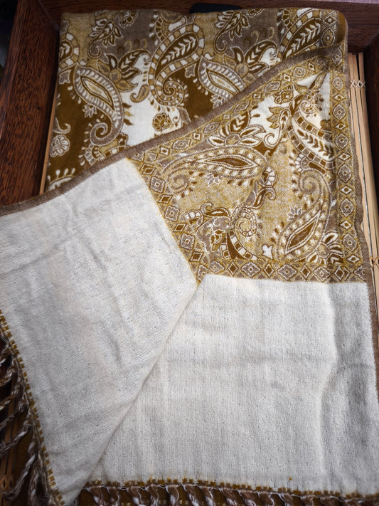 Scialle sciarpa stola Pashmina coperta lana calda YAK Tibet 15E